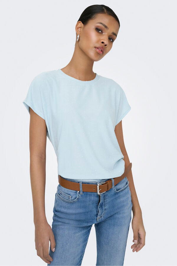 Only T-shirt plumeti azul