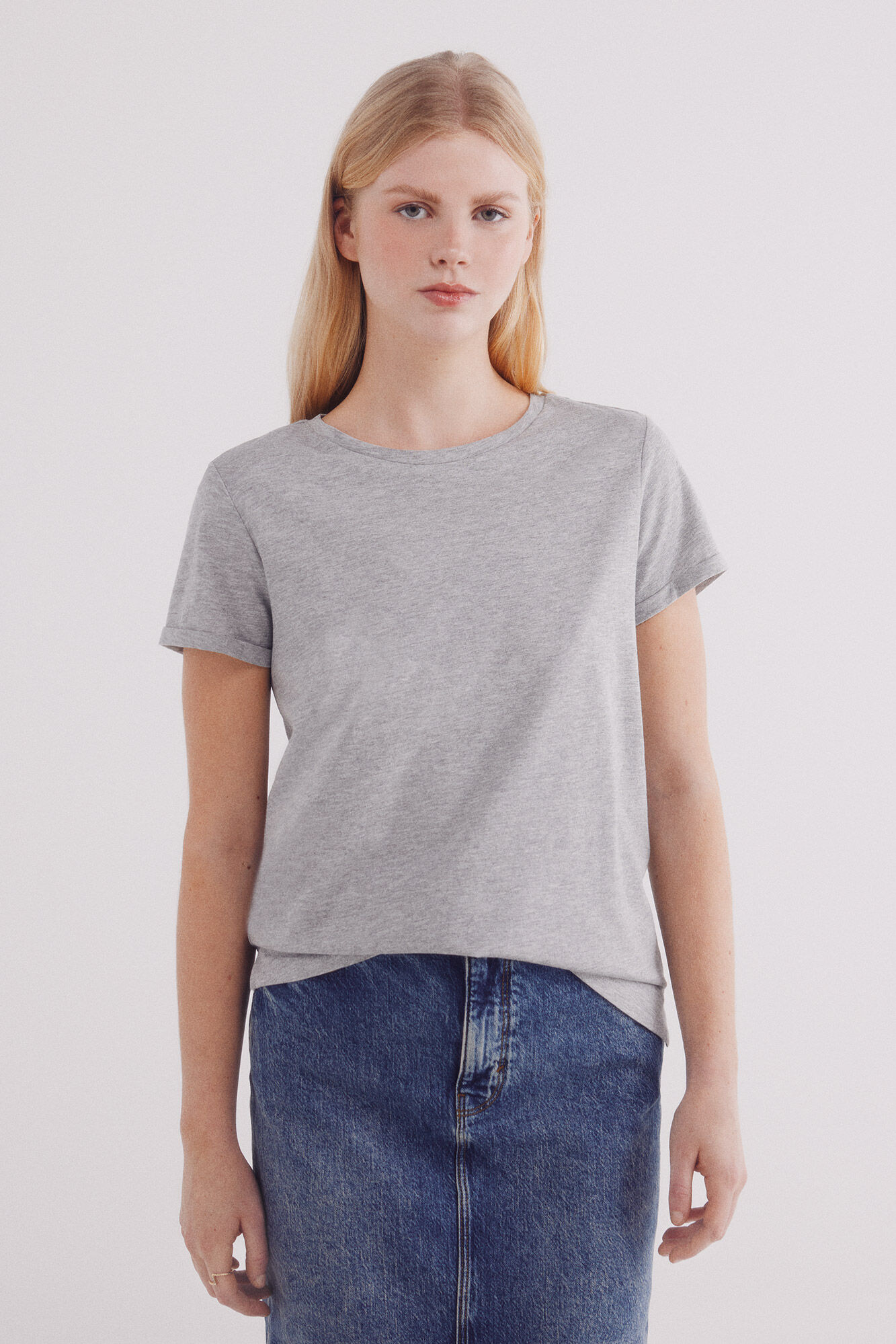 Springfield Camiseta b&aacute;sica de manga manga