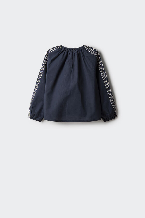 Springfield Kids Blusa bordados ni&ntilde;a azul
