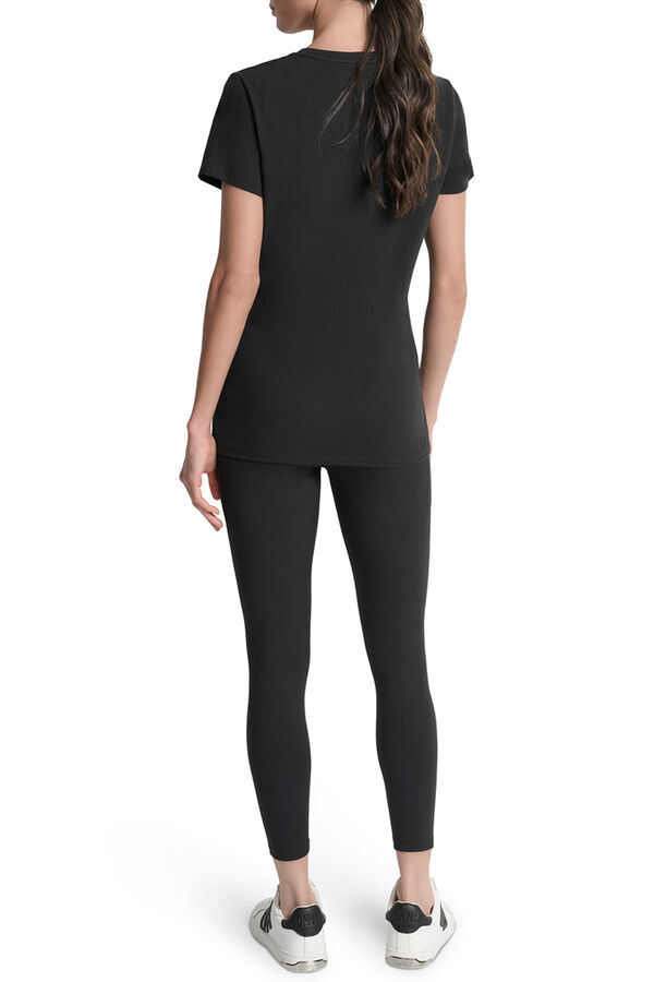 DKNY T-shirt b&aacute;sica preto