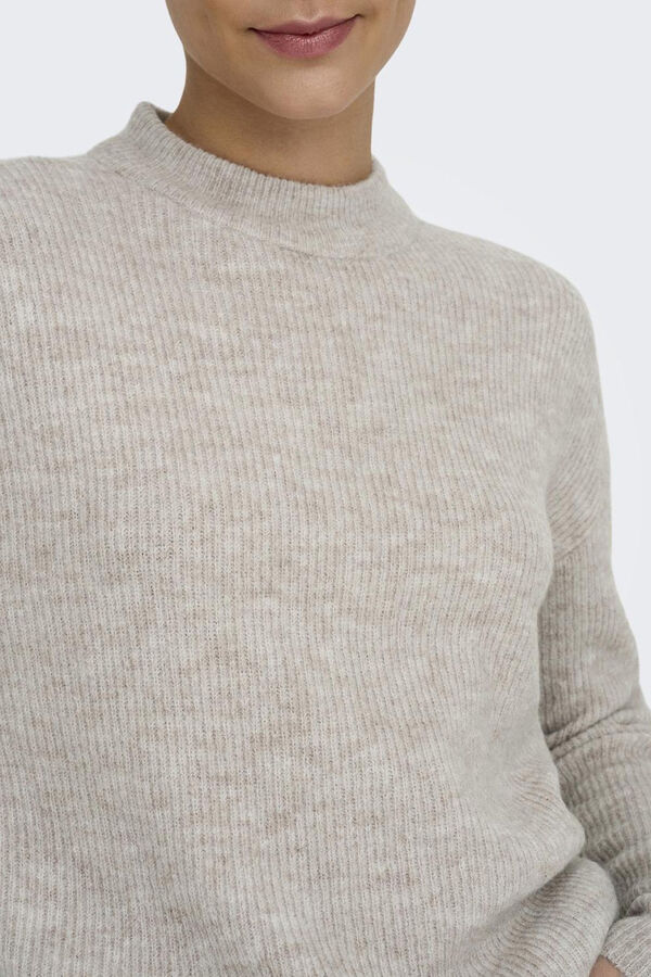 Only Jersey de punto liso gris