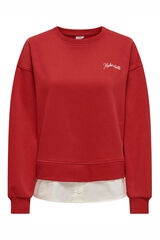 JDY Sudadera manga larga estampada rojo