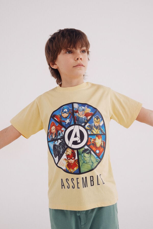 Springfield Kids Camiseta Avengers ni&ntilde;o marfil