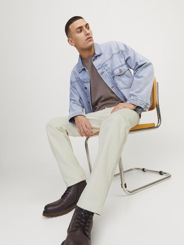 Jack & Jones Jeans fit folgado cru