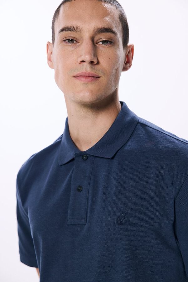 Springfield Polo piqué regular fit azul