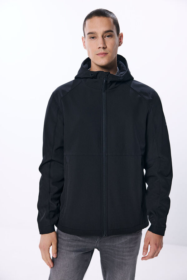 Springfield Parka t&eacute;cnica shoftshell negro