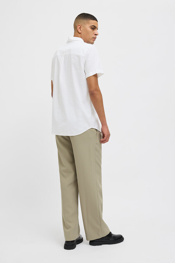 Jack & Jones Camisa de manga curta com ajuste relaxado branco