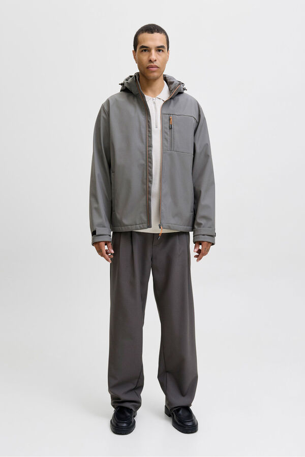 Jack & Jones Chaqueta informal impermeable gris