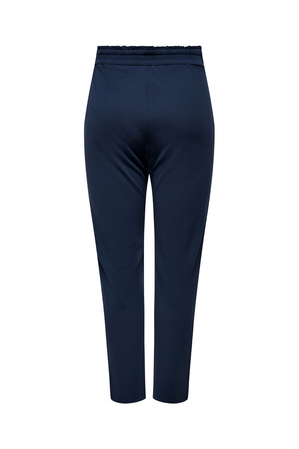 JDY Pantal&oacute;n recto pinzas azul