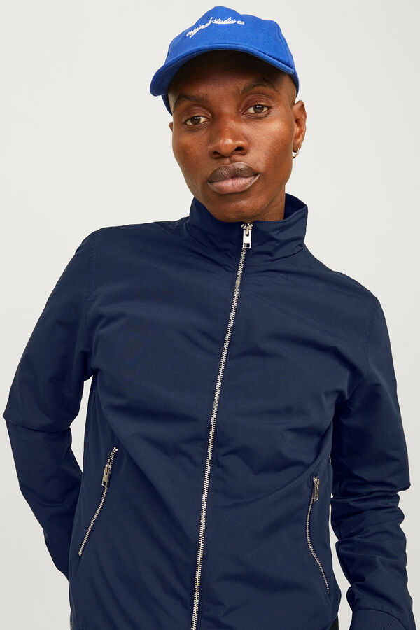 Jack & Jones Chaqueta bomber cuello alto azul