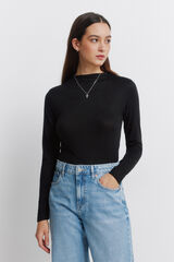 Springfield T-shirt com gola Perkins preto