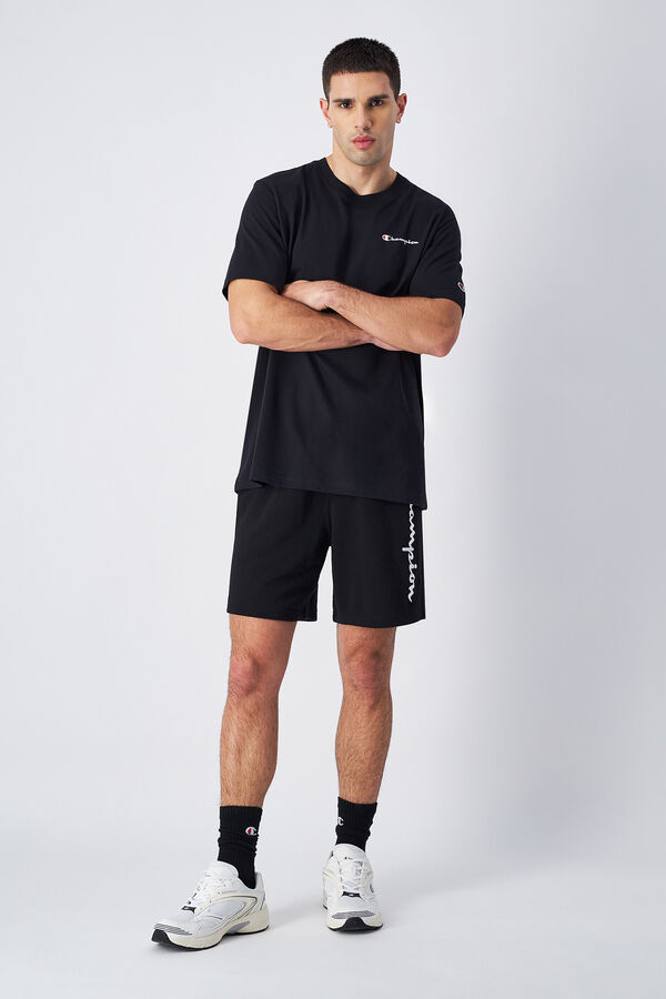 Champion Camiseta de algod&oacute;n hombre negro