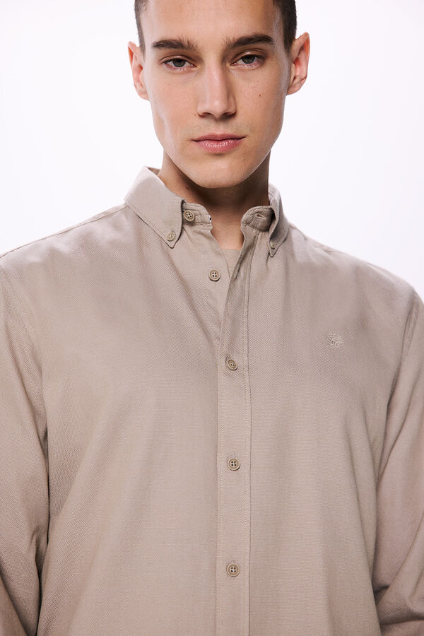 Springfield Camisa dobby cru