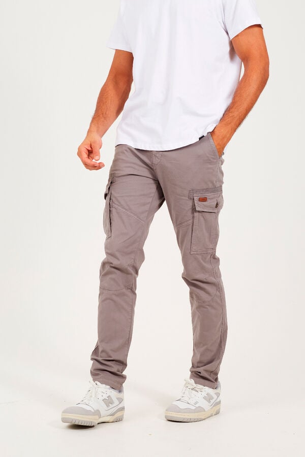 Brave Soul Cal&ccedil;as cargo cinzento