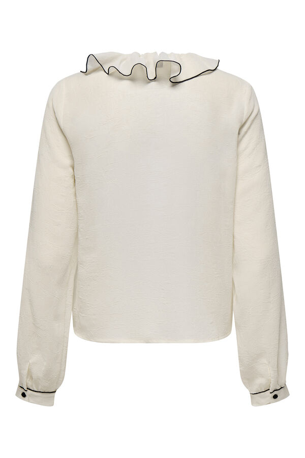 Only Blusa de manga comprida com regular fit branco