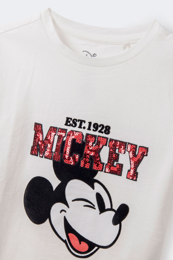 Springfield Camiseta Mickey niña beige