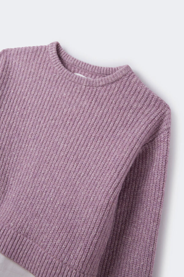 Springfield Kids Jersey bimateria niña morado/lila