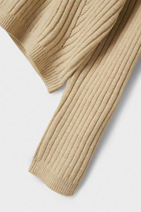 Name It Jersey acanalado de ni&ntilde;a gris