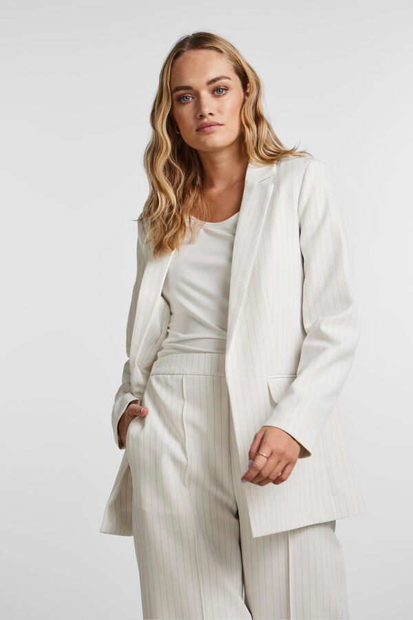 Springfield Blazer cuello solapa blanco