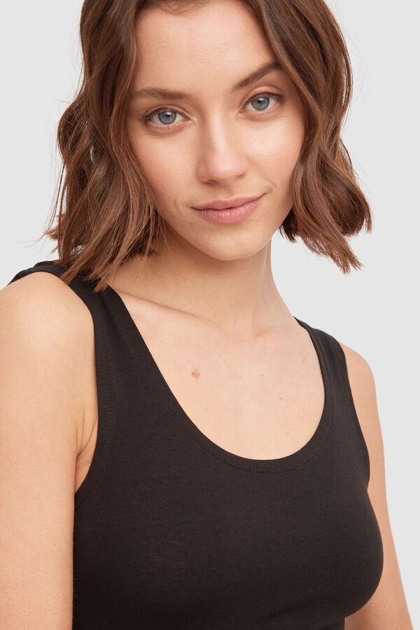 Inside Vestido Midi Malha preto