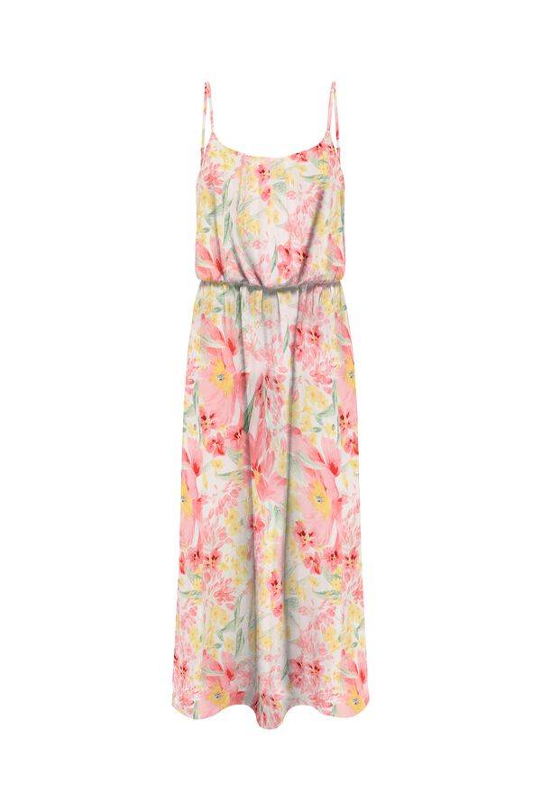 Only Vestido comprido com al&ccedil;as multicolour