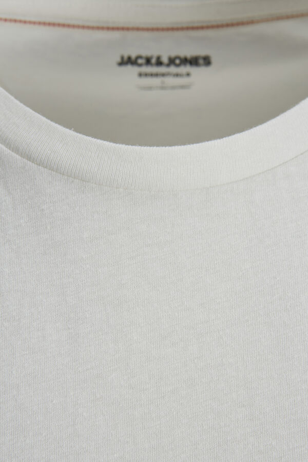 Springfield Camiseta básica lino blanco