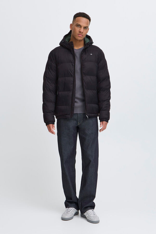 Blend Casaco acolchoado com capuz  preto