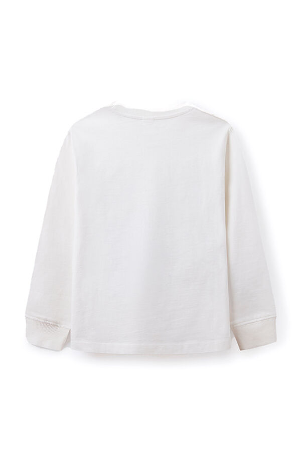 Springfield Kids T-shirt grossa "here comes the fun" menino bege