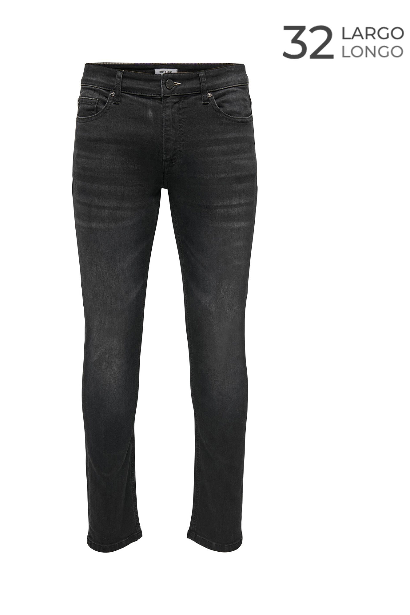 Springfield Herren Jeans – Schwarze Skinny Jeans Mit Used-Look & Stretch | Elastisch