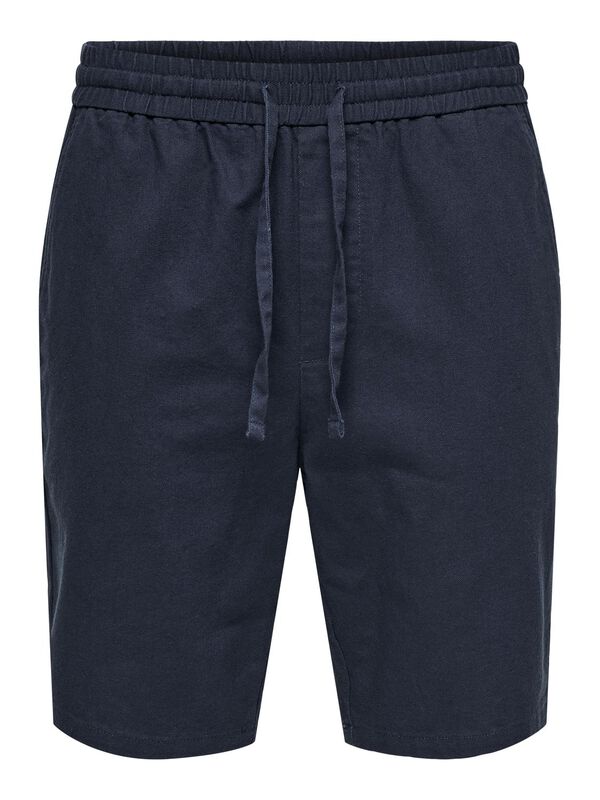 Only & Sons Bermudas linho azul