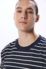 Springfield Camiseta manga larga raya marinera azul