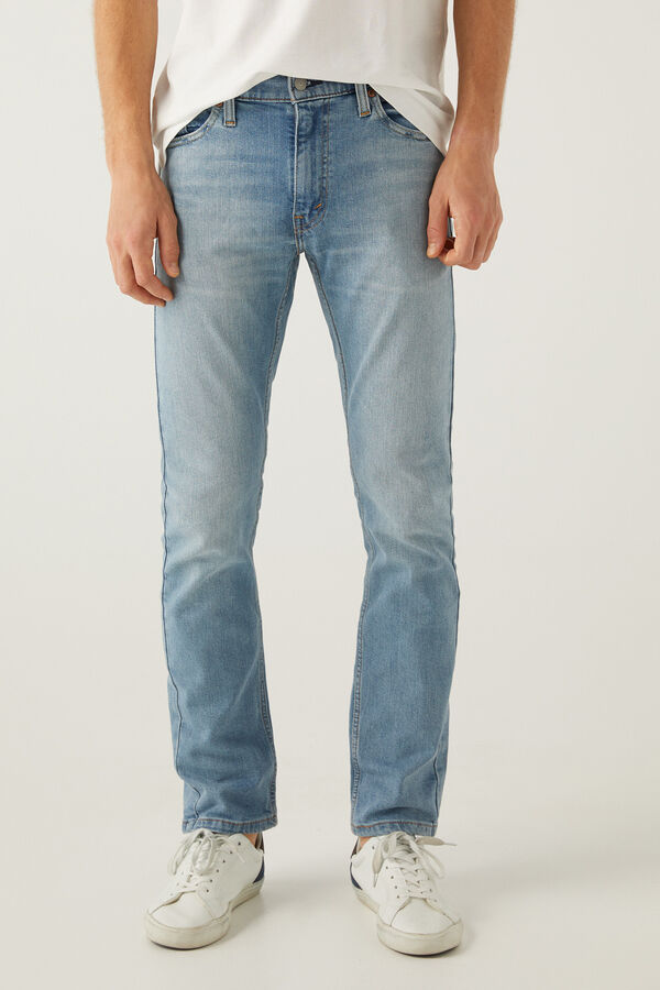Springfield Jeans 513 de corte reto azul