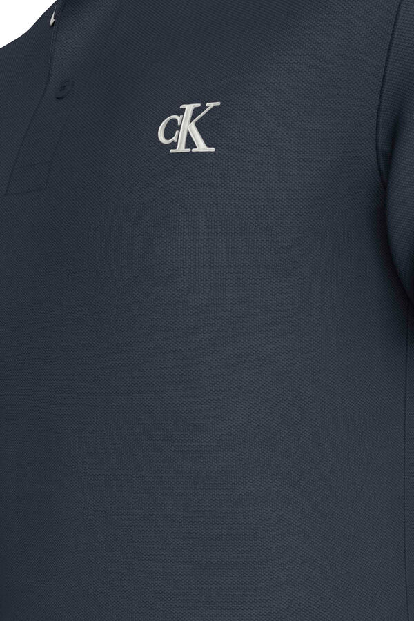 CK Jeans Polo manga curta de homem azul