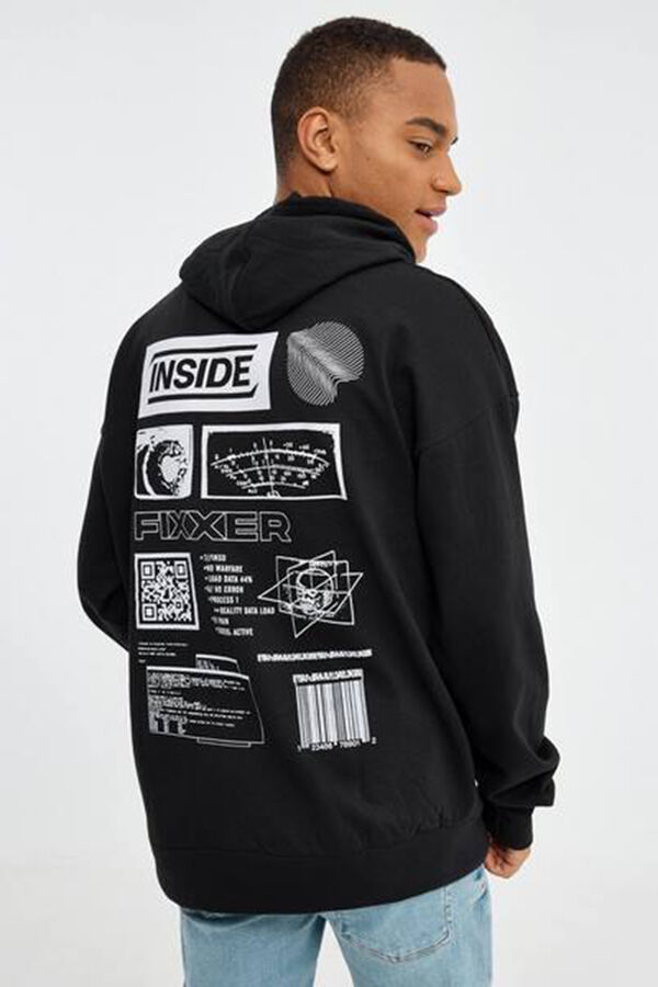 Inside Sudadera Con Capucha negro