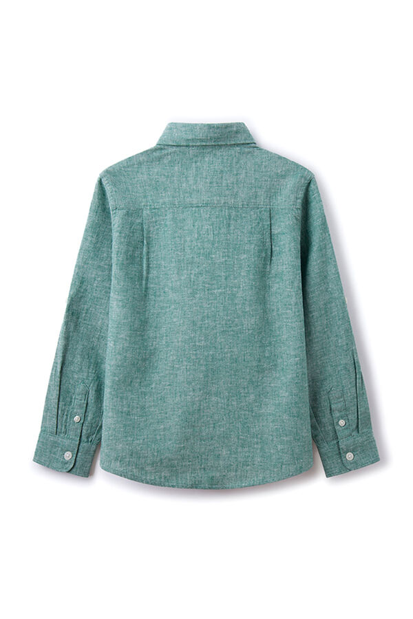 Springfield Kids Camisa lino niño verde