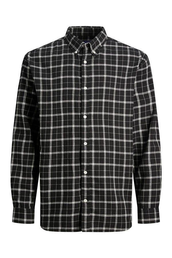 Jack & Jones Camisa aos quadrados preto