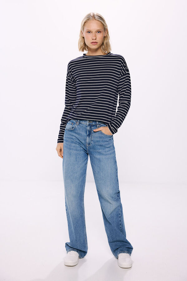 Springfield Camiseta rayas azul