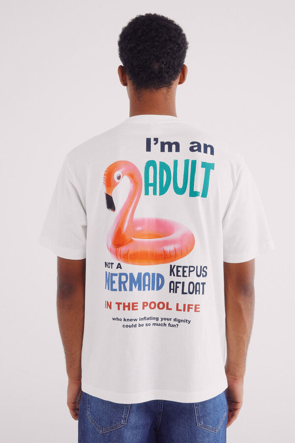 Springfield Camiseta Flutuante bege