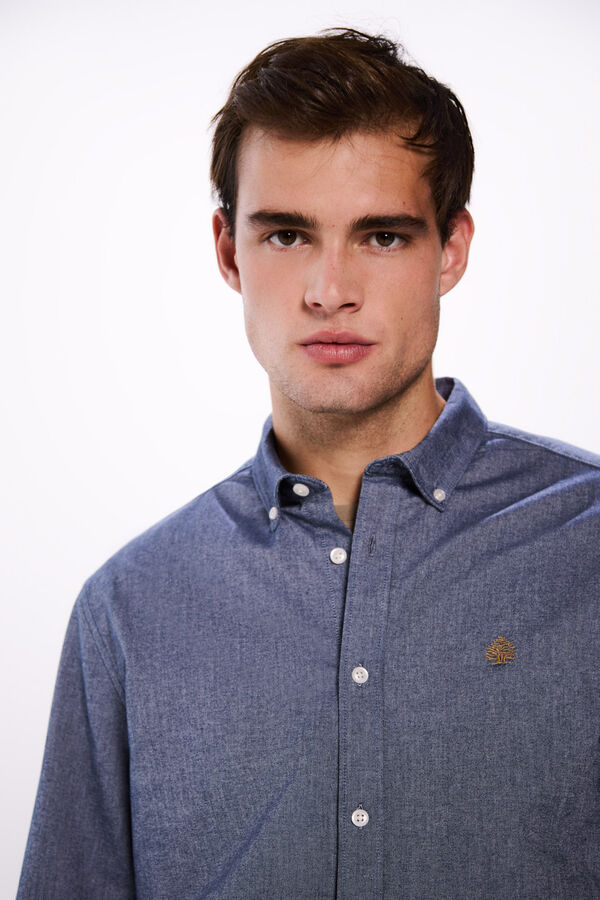 Springfield Camisa oxford coderas azul