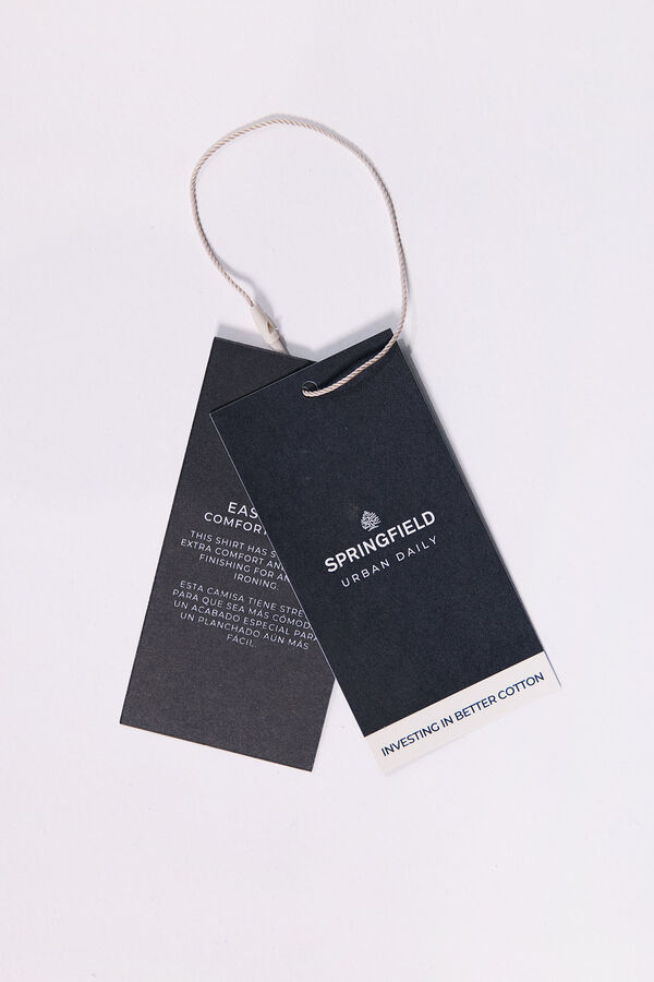 Springfield Pantalón comfort slim fit nude