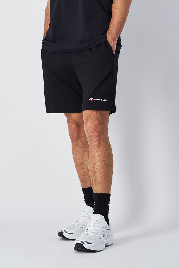 Champion Bermudas masculinas de algod&atilde;o preto