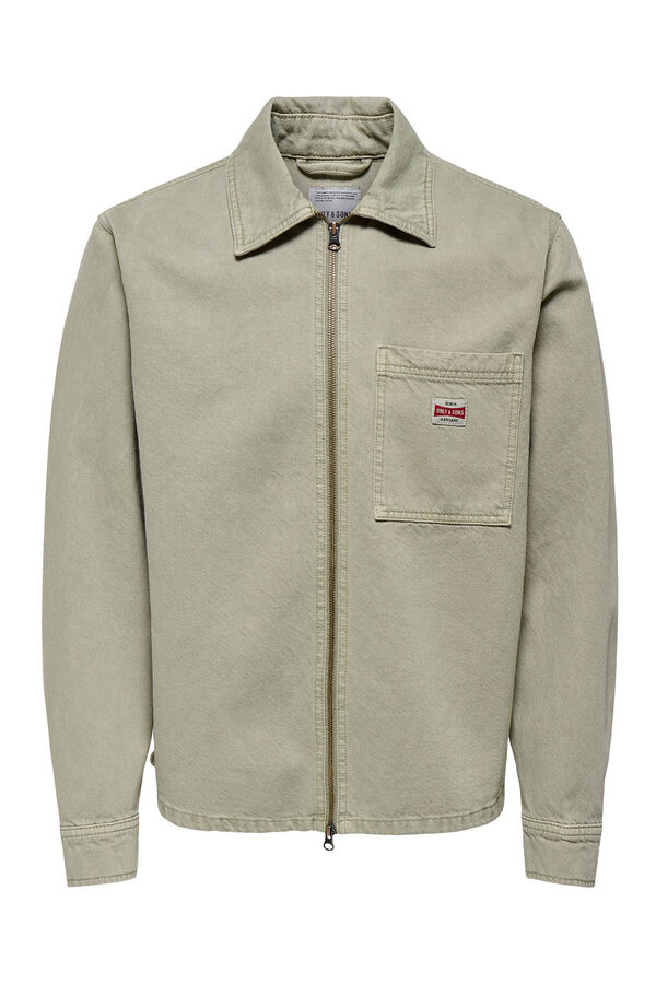 Only & Sons Cazadora de hombre regular fit gris