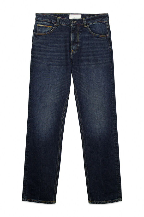 Springfield Jeans lavado oscuro regular fit turquesa