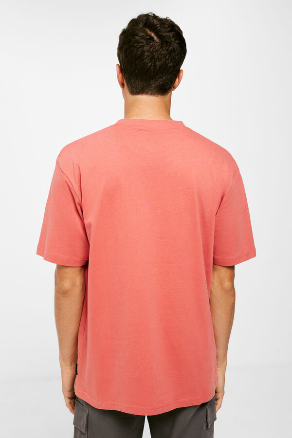 Springfield Camiseta básica peach rojo