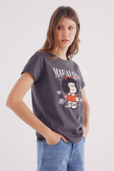 Springfield Camiseta "Mafalda" gris