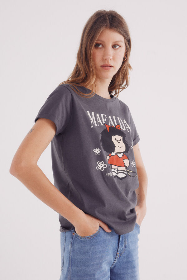 Springfield Camiseta "Mafalda" gris