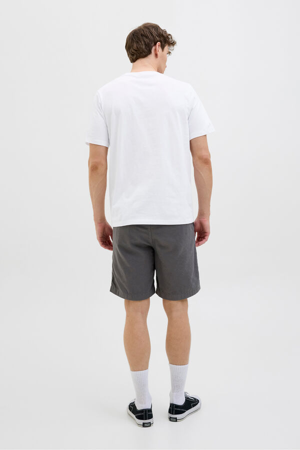 Jack & Jones Camiseta regular fit estampada blanco