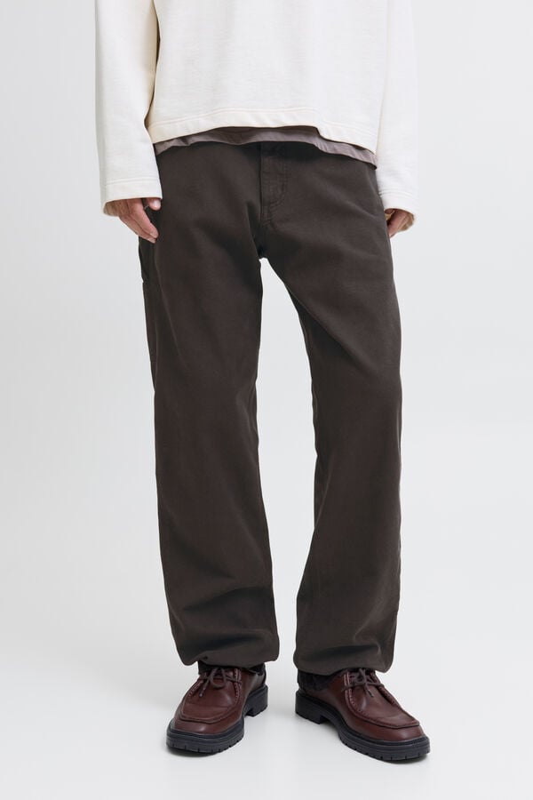 Jack & Jones Pantal&oacute;n denim cargo negro