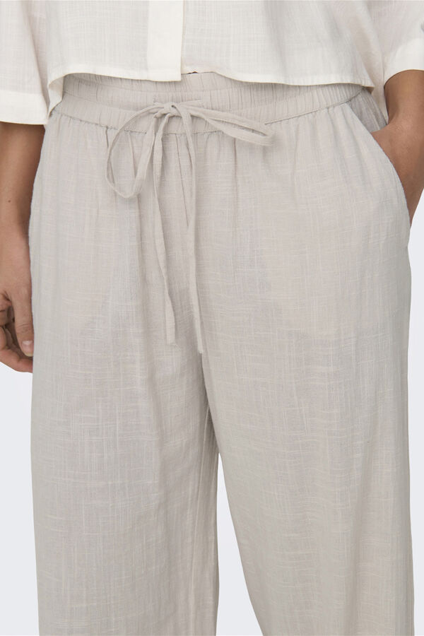 Only Cal&ccedil;as compridas fluidas castanho