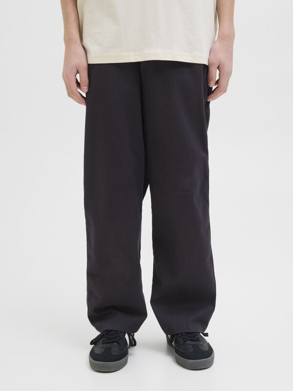 Jack & Jones Junior Pantal&oacute;n regular fit negro